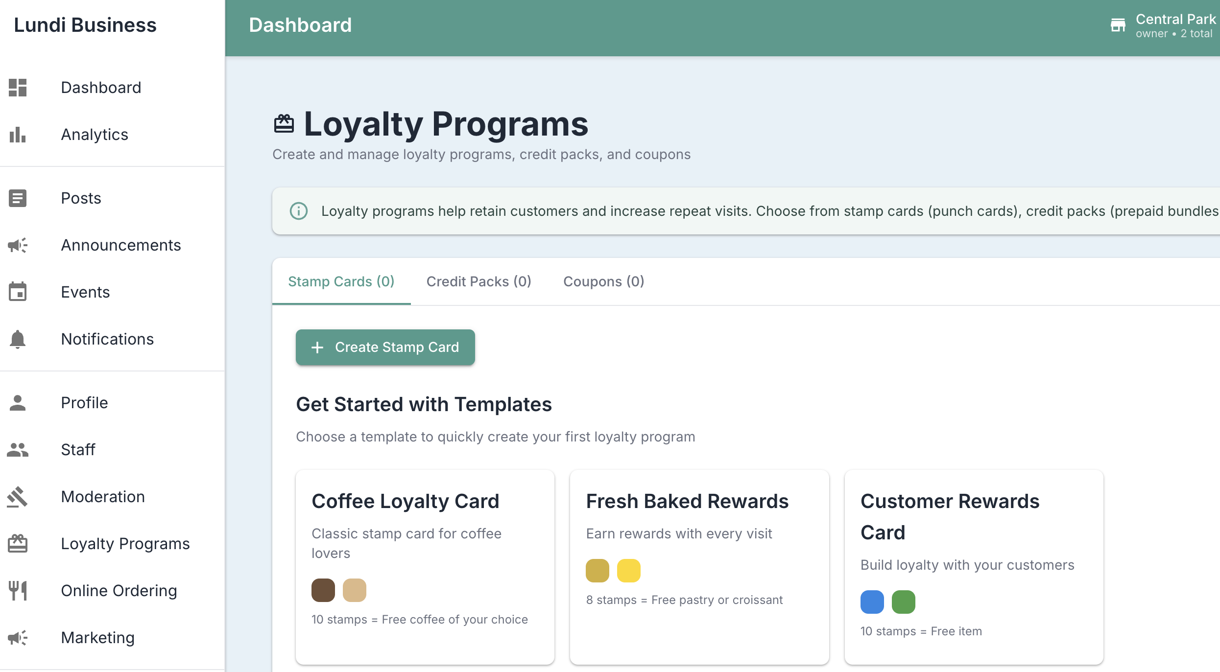 Lundi Business Dashboard